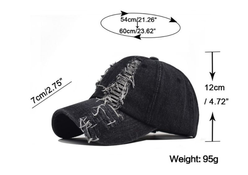 Men And Women Fashion Wash Hole Duck Tongue Hat