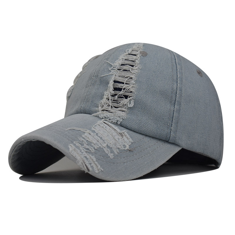 Men And Women Fashion Wash Hole Duck Tongue Hat Side View