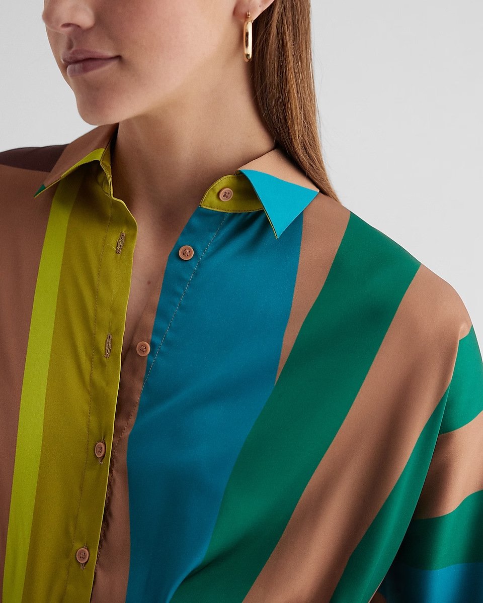 Women's Printed Shirt Dress 3