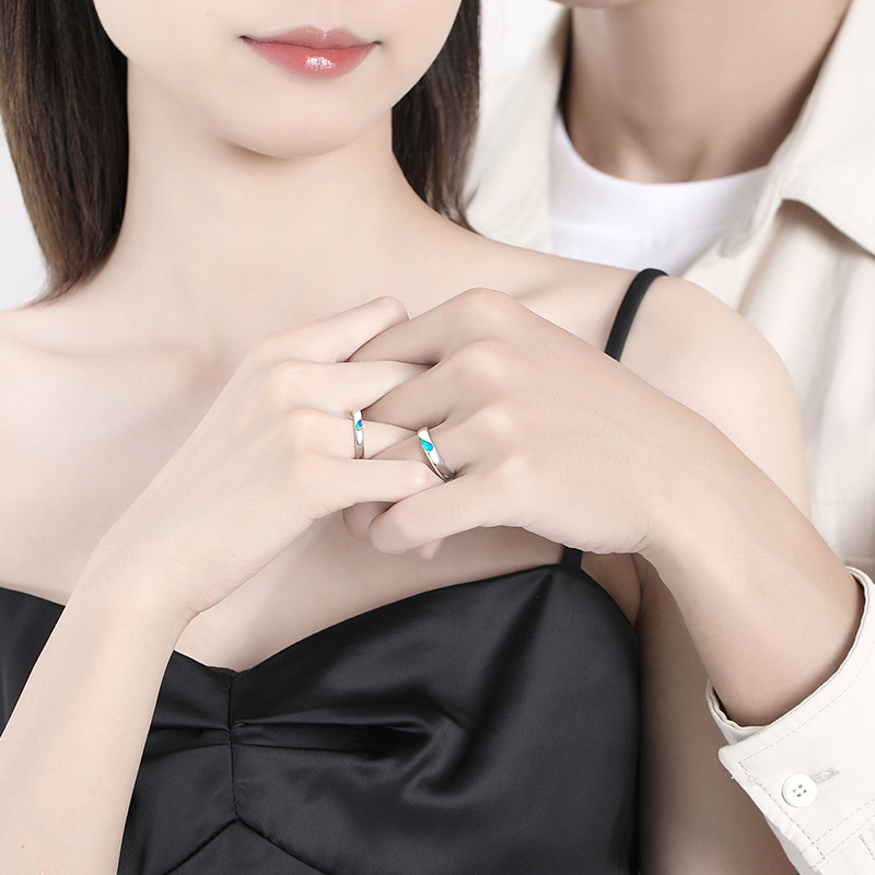 Sterling Silver Couple Ring Image 6