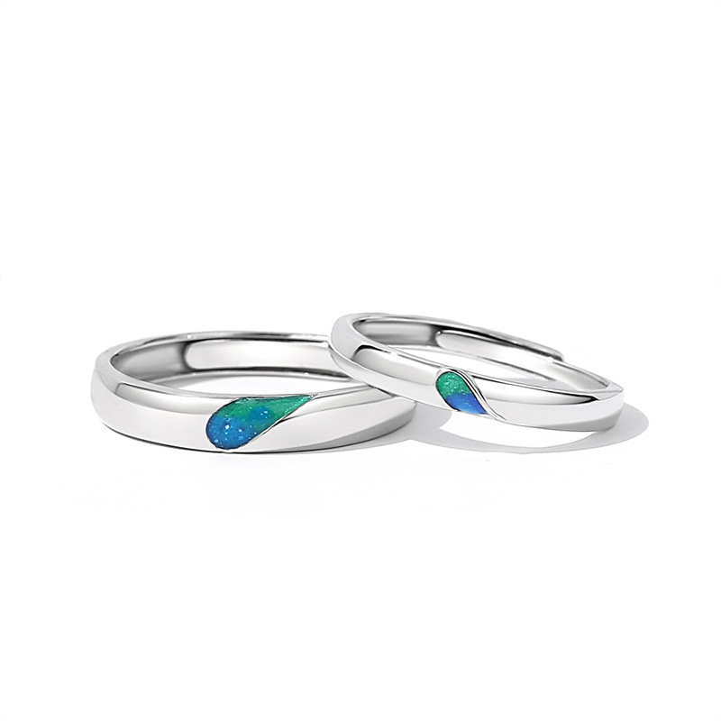 Sterling Silver Couple Ring Image 5