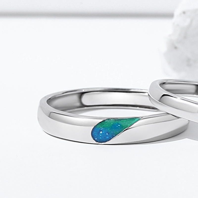 Sterling Silver Couple Ring Image 1