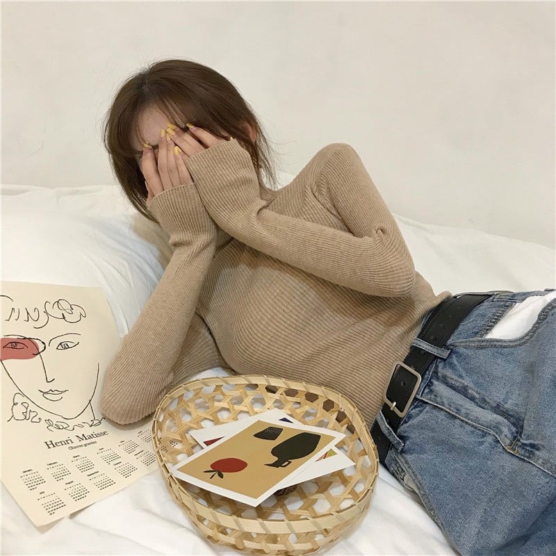 Half High Collar Sweater 8