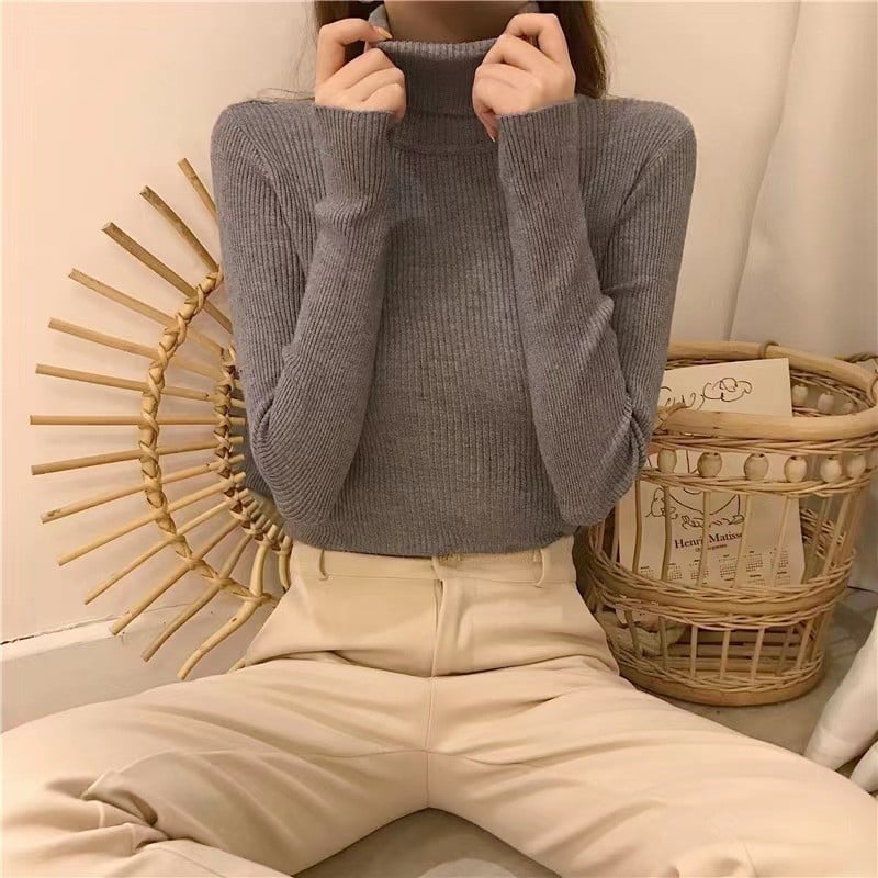 Half High Collar Sweater 4
