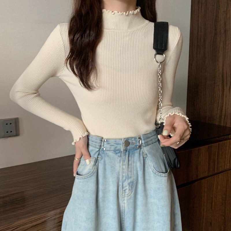 Half High Collar Sweater 25
