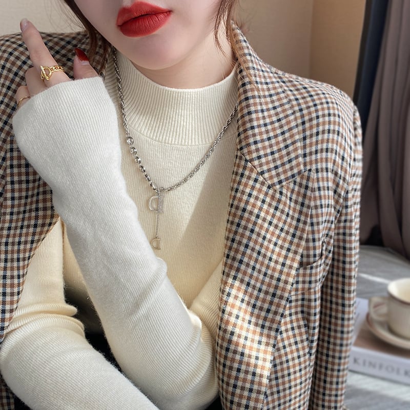 Half High Collar Sweater 9