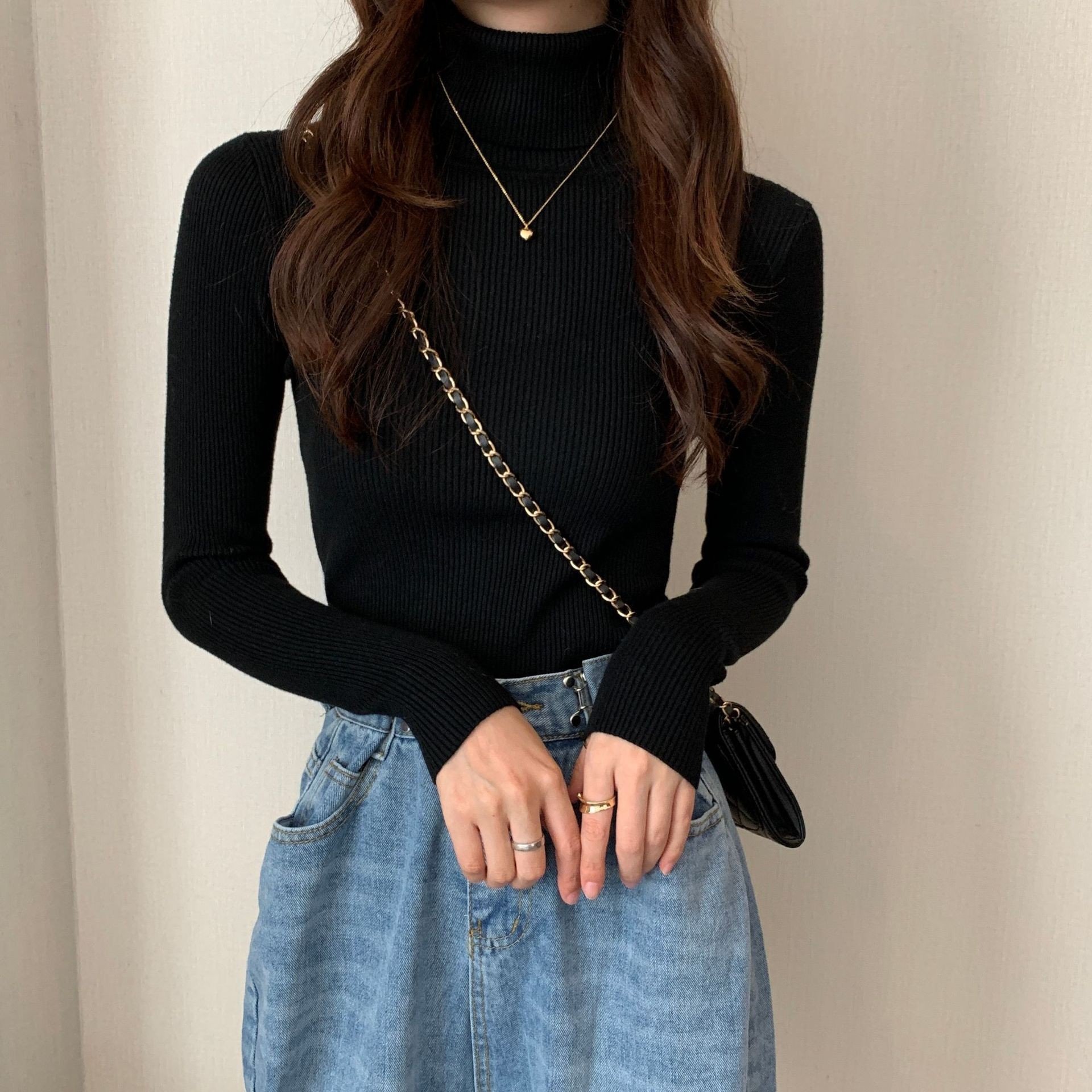 Half High Collar Sweater 7