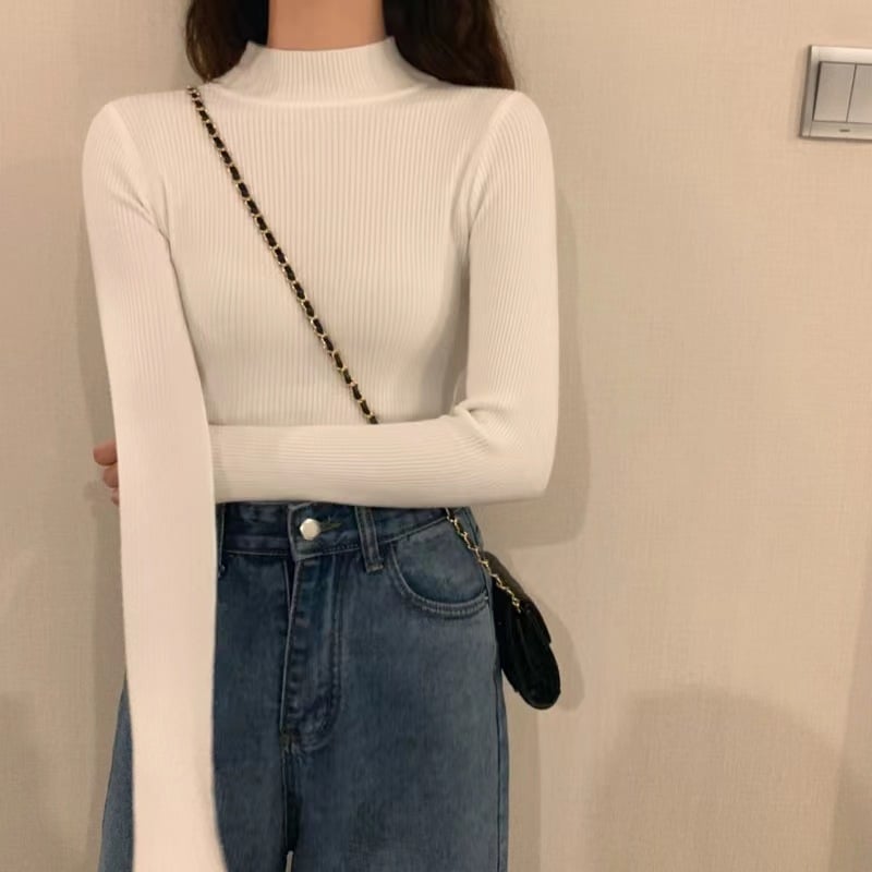 Half High Collar Sweater 11