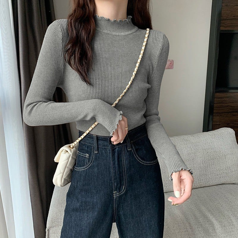 Half High Collar Sweater 3