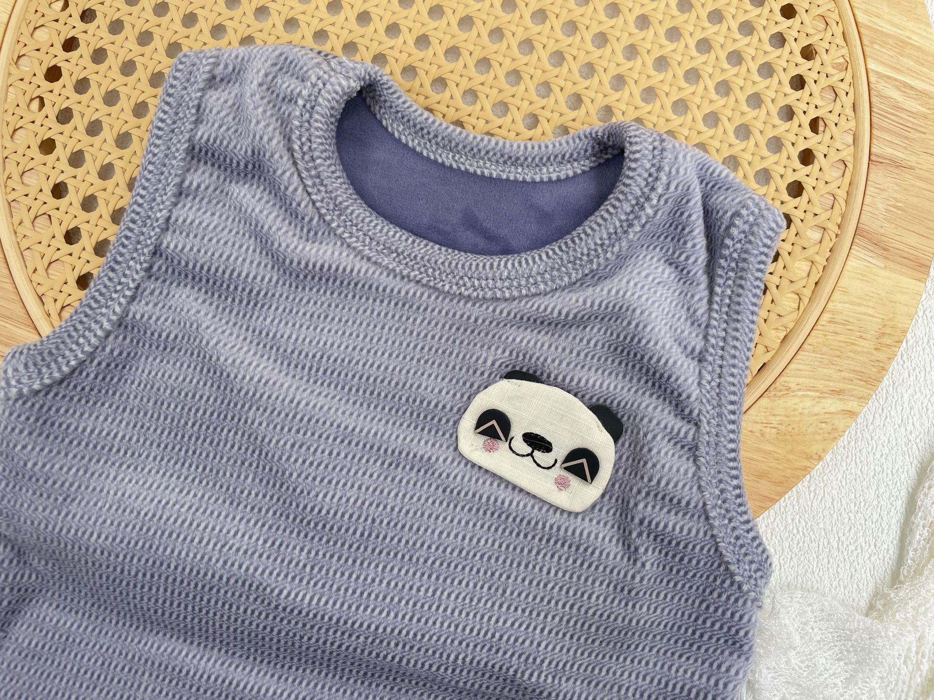 Children's Fleece Vest - Yellow Kitten