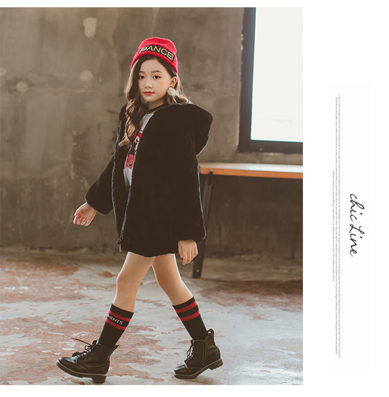 Girls' Faux Fur Coat - Image 11