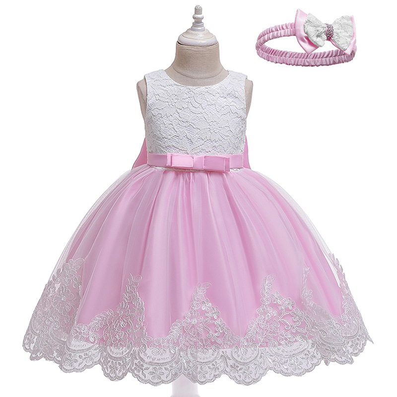 Children's Bow Lace Dress 7