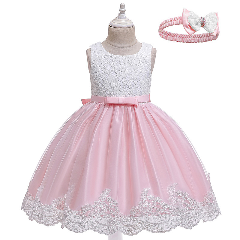 Children's Bow Lace Dress 8