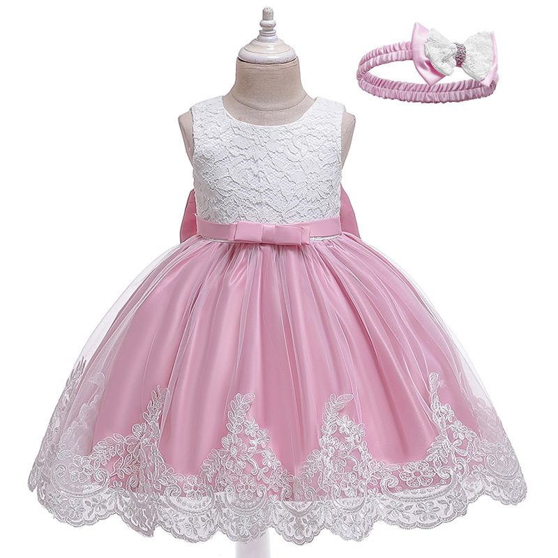 Children's Bow Lace Dress 9