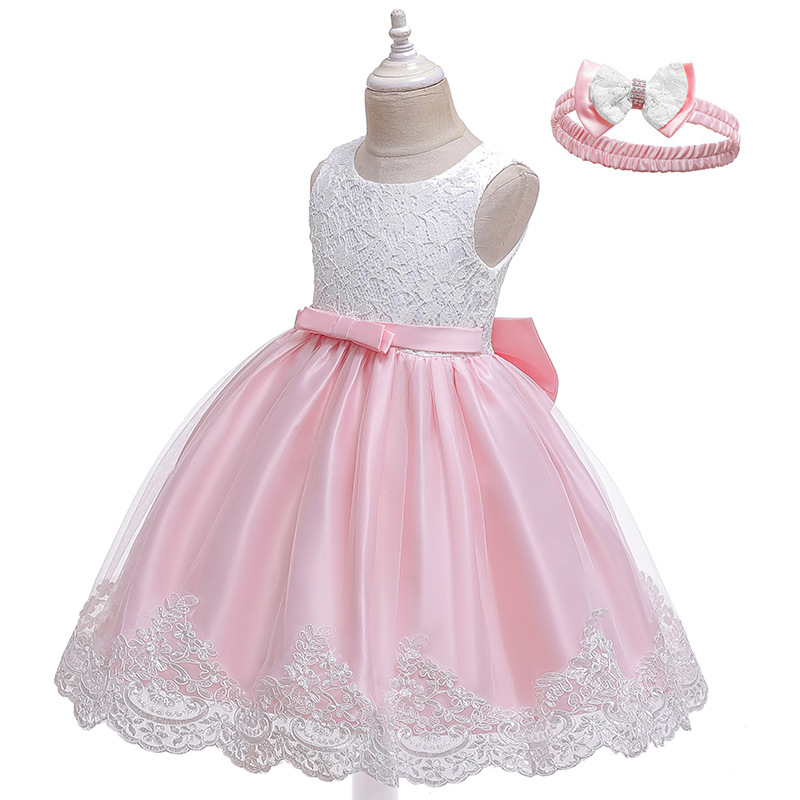 Children's Bow Lace Dress 10