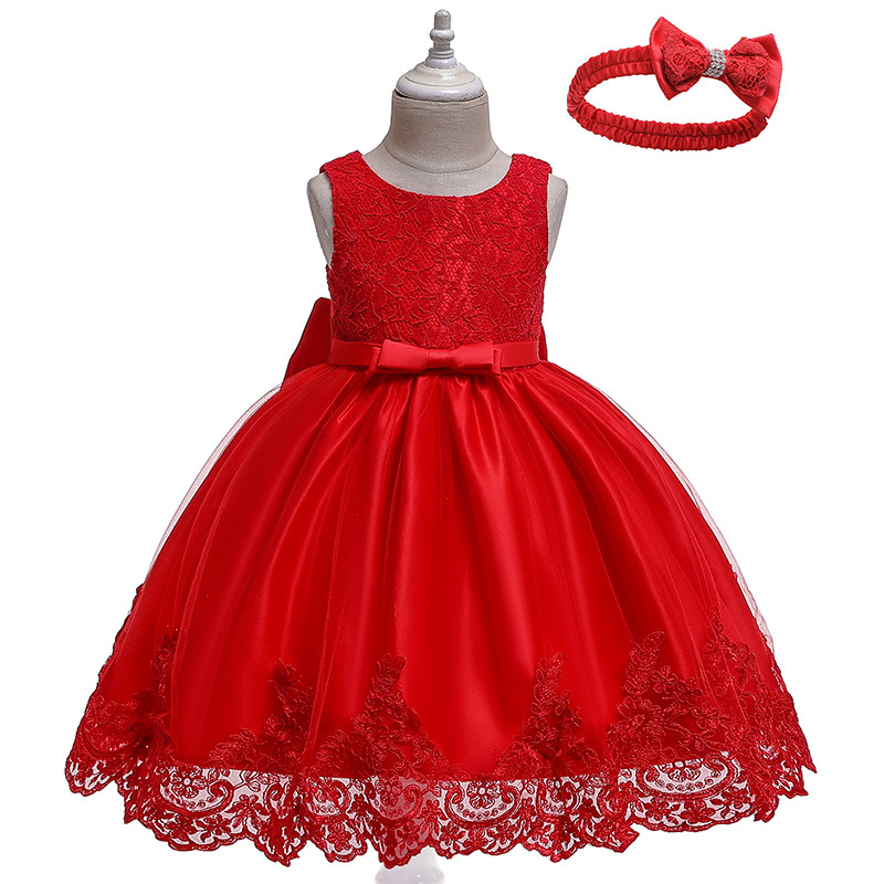Children's Bow Lace Dress 6