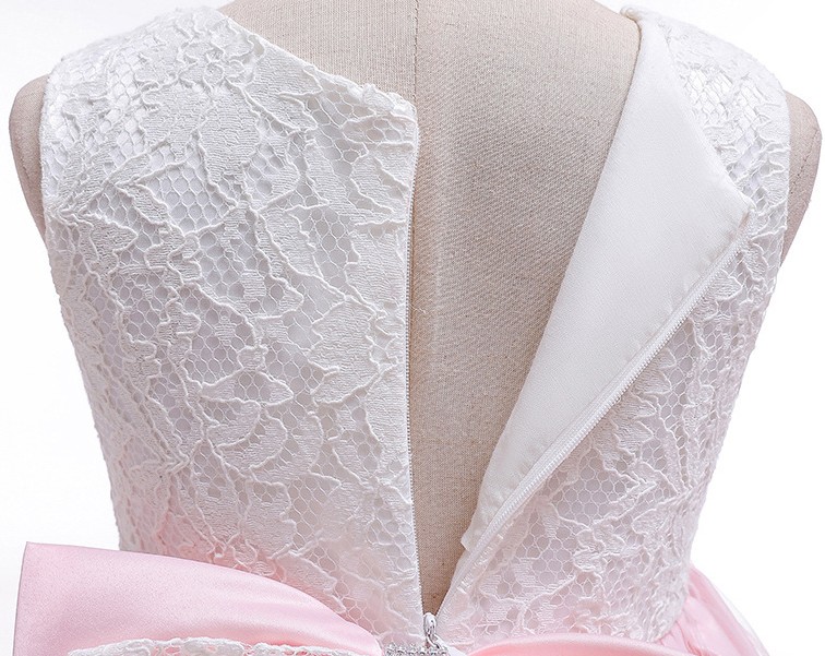 Children's Bow Lace Dress 4