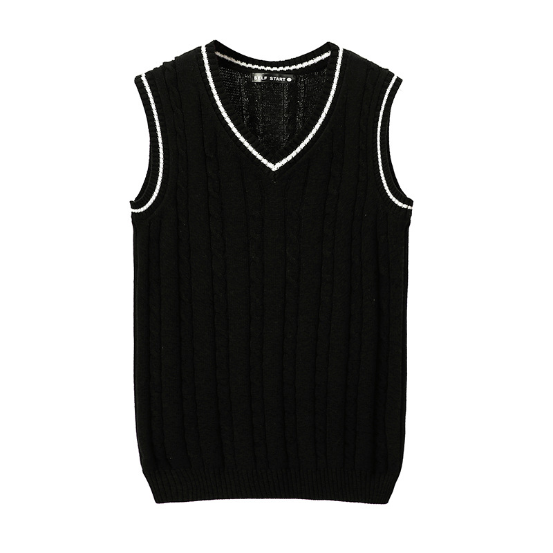 V-neck Vest Twisted Pullover