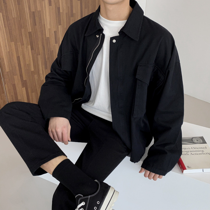 Men's Casual Loose Cotton Jacket Image 2