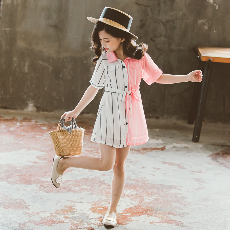 Color Block Shirt Skirt - Image 3