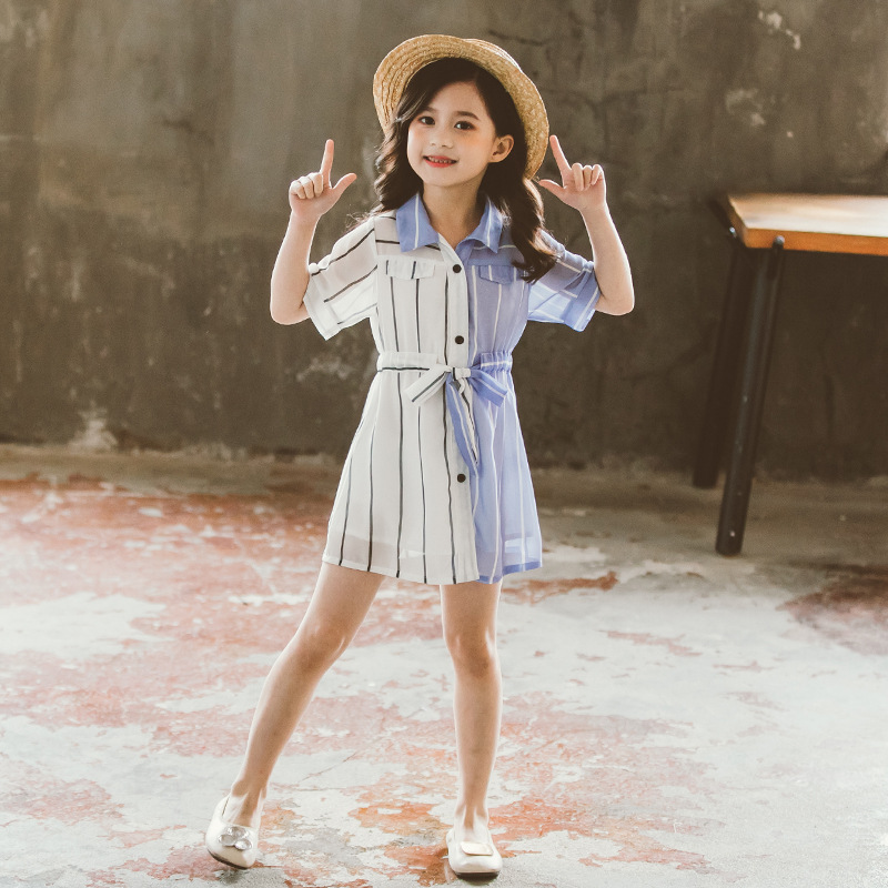 Color Block Shirt Skirt - Image 4