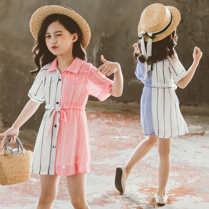 Color Block Shirt Skirt - Image 2