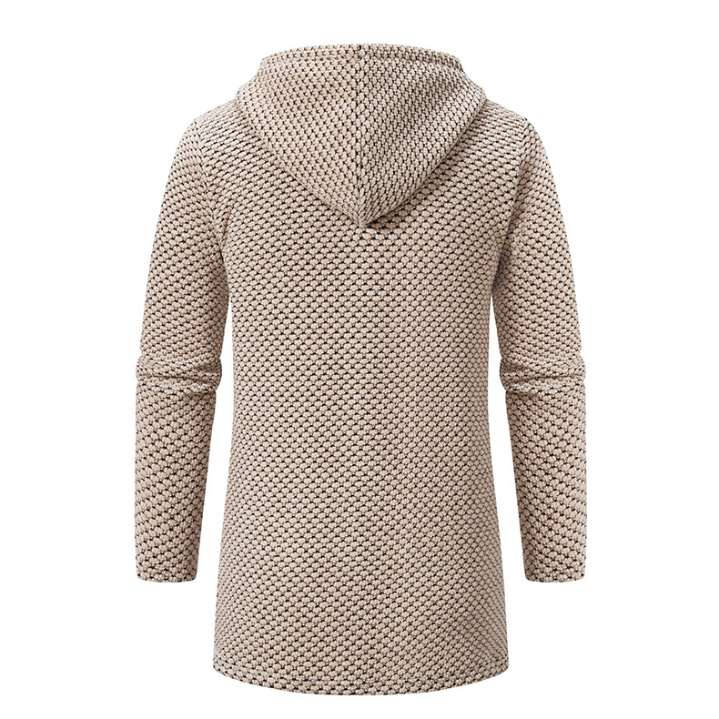 Men's Solid Color Cardigan Sweater Image 2