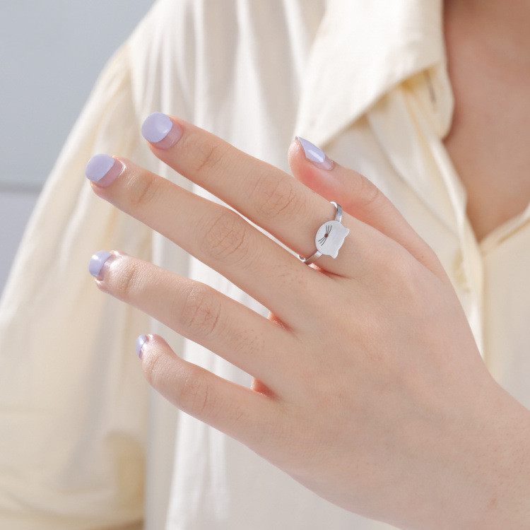 Women's Lovely Stainless Steel Ring Image 2