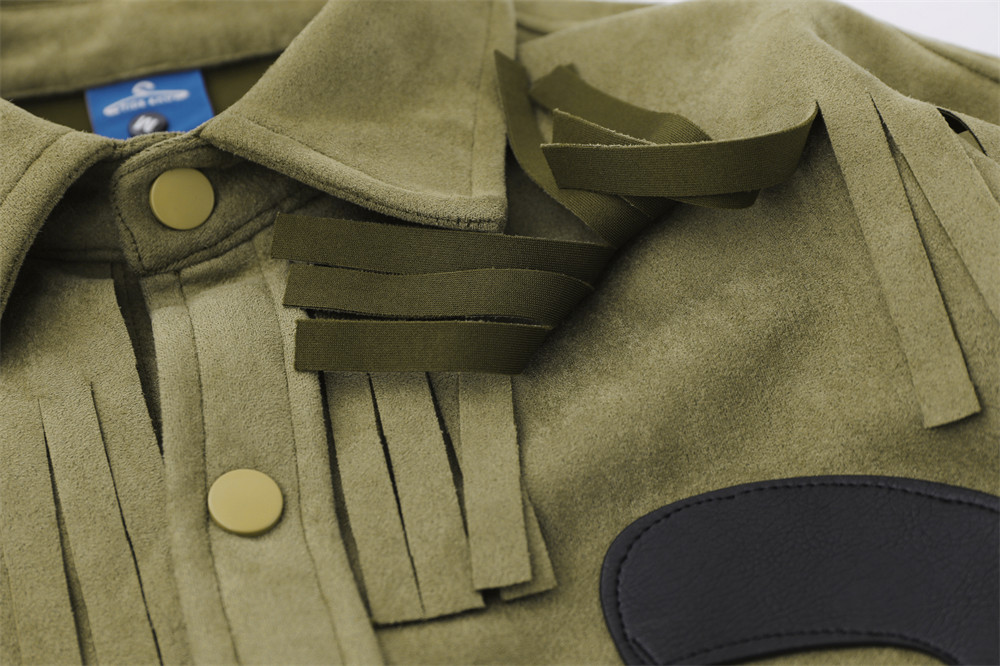 Pistol Embroidery Patch Shirt Coat