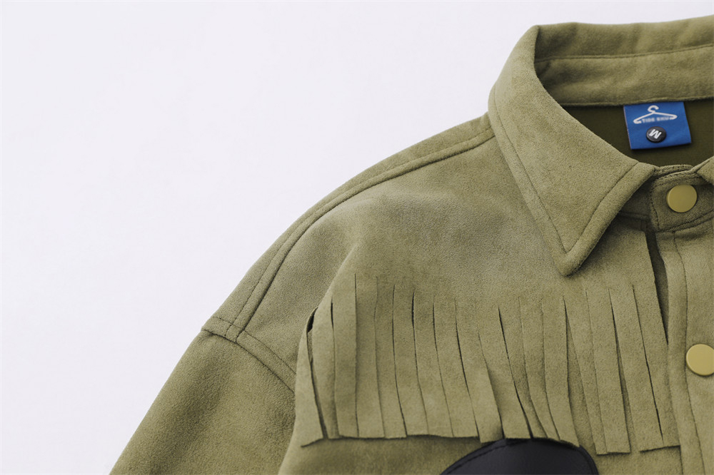 Pistol Embroidery Patch Shirt Coat