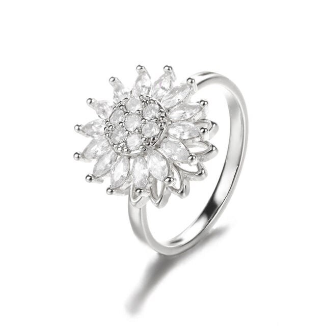 Sunflower Ring Silver