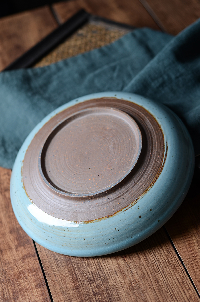 Blue Creative Round Ceramic Plate 1