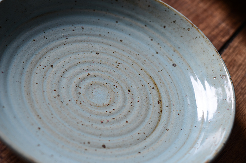 Blue Creative Round Ceramic Plate 2