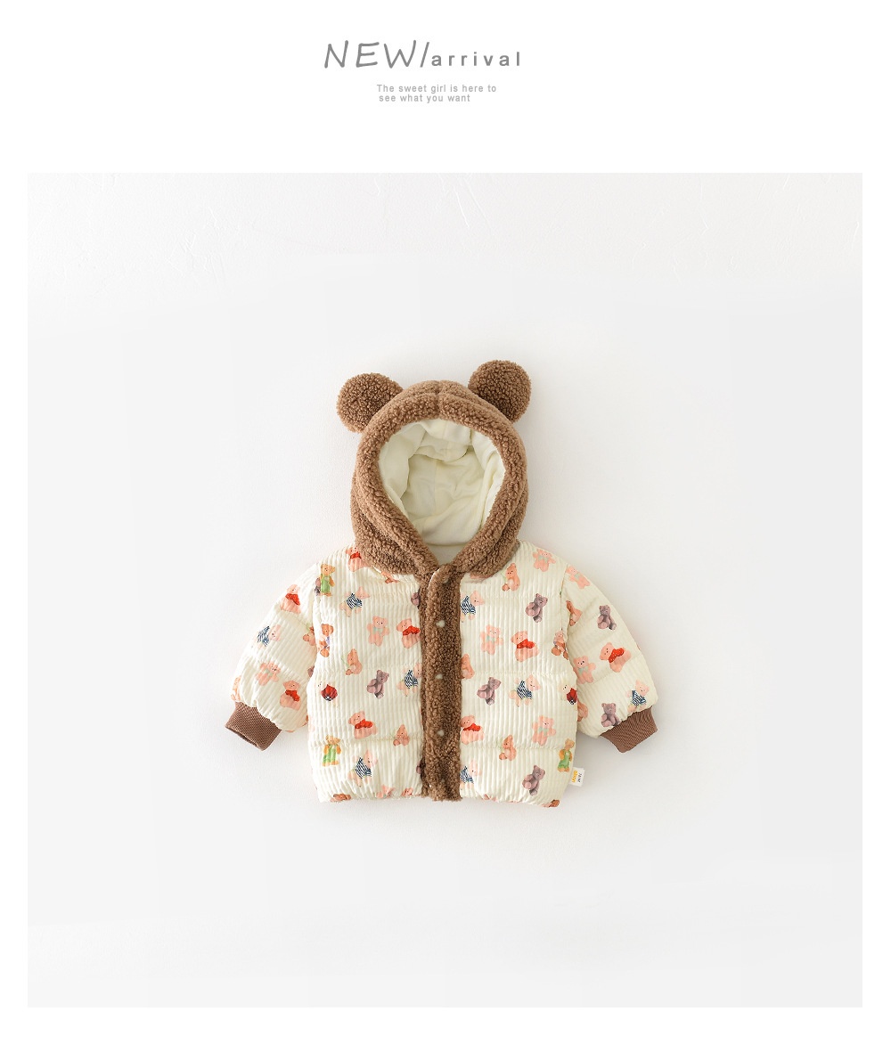 Baby Printed Winter Cotton Jacket Image 2