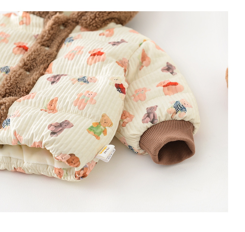 Baby Printed Winter Cotton Jacket Image 4