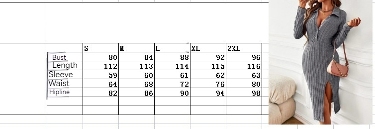 European and American Sexy Split Long Sleeve Dress 1