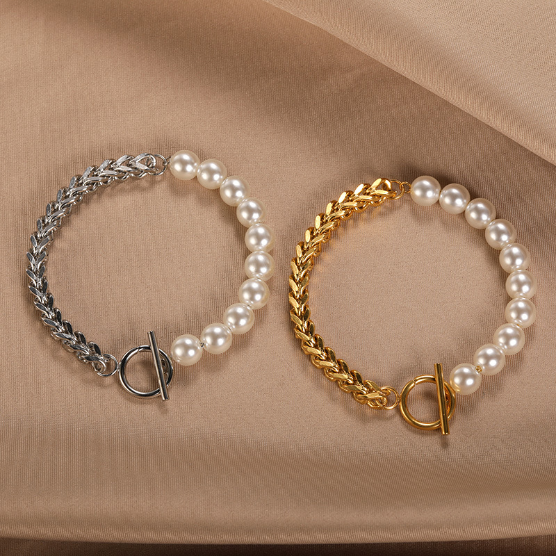 Stylish OT Buckle Bracelet on wrist