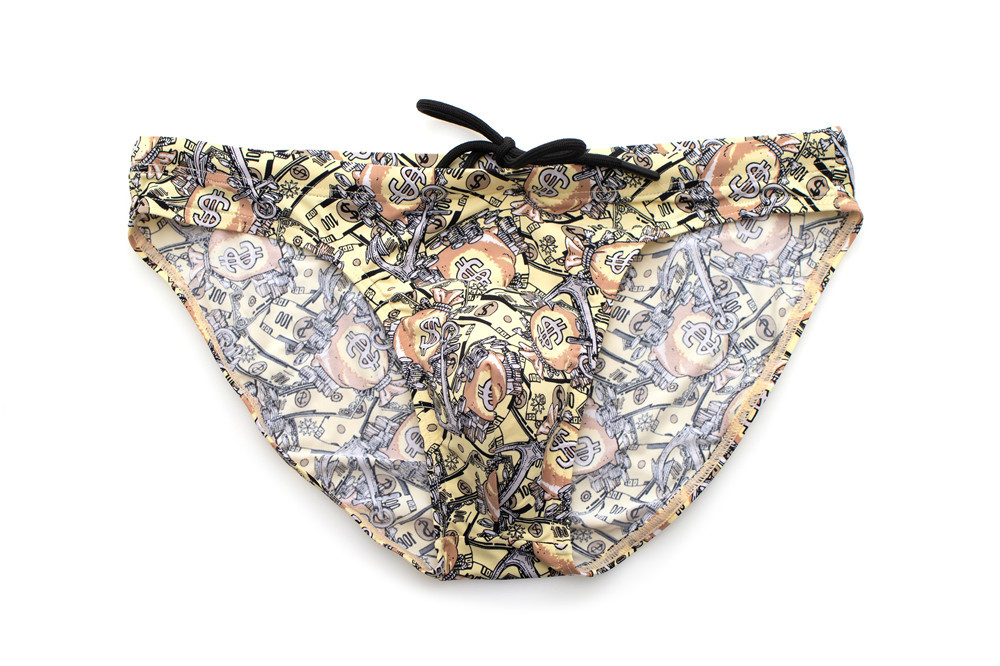 Swim Briefs Sailboat Gray