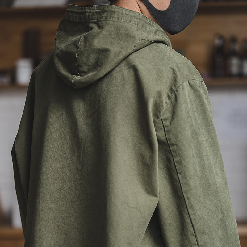 Retro Military Windbreaker Jacket Image 1