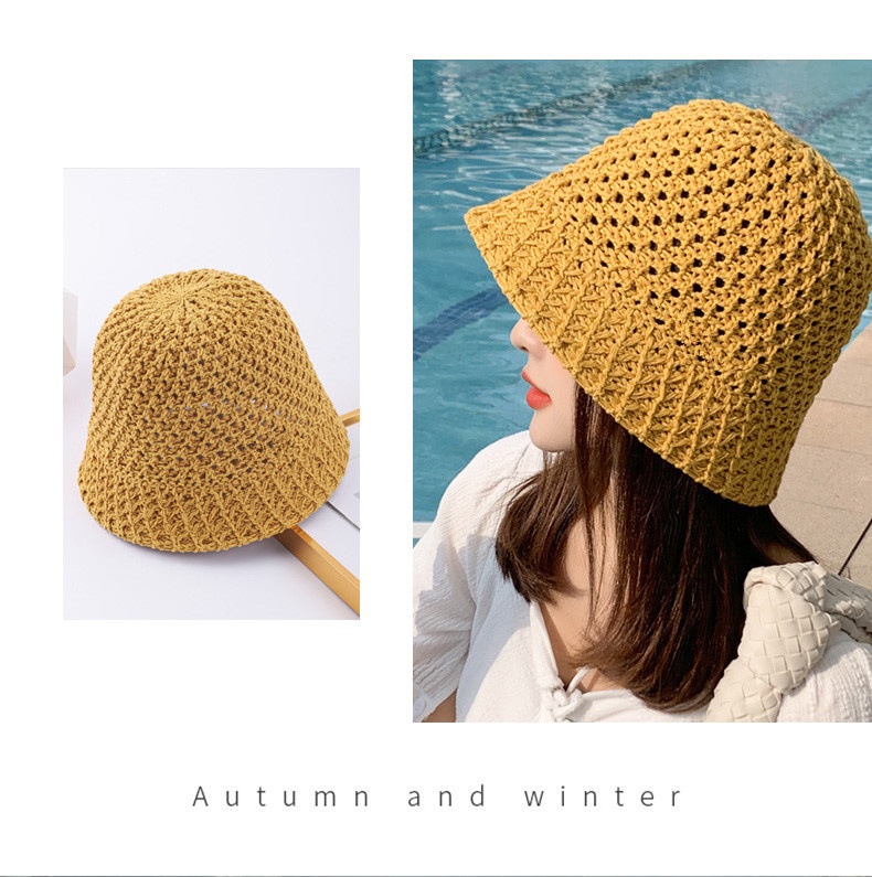 Women's Spring And Summer Hollow Sun Protection Hat 5
