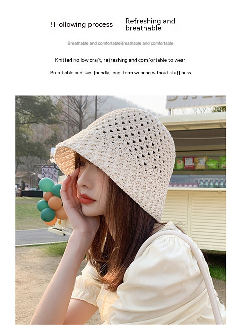 Women's Spring And Summer Hollow Sun Protection Hat 6