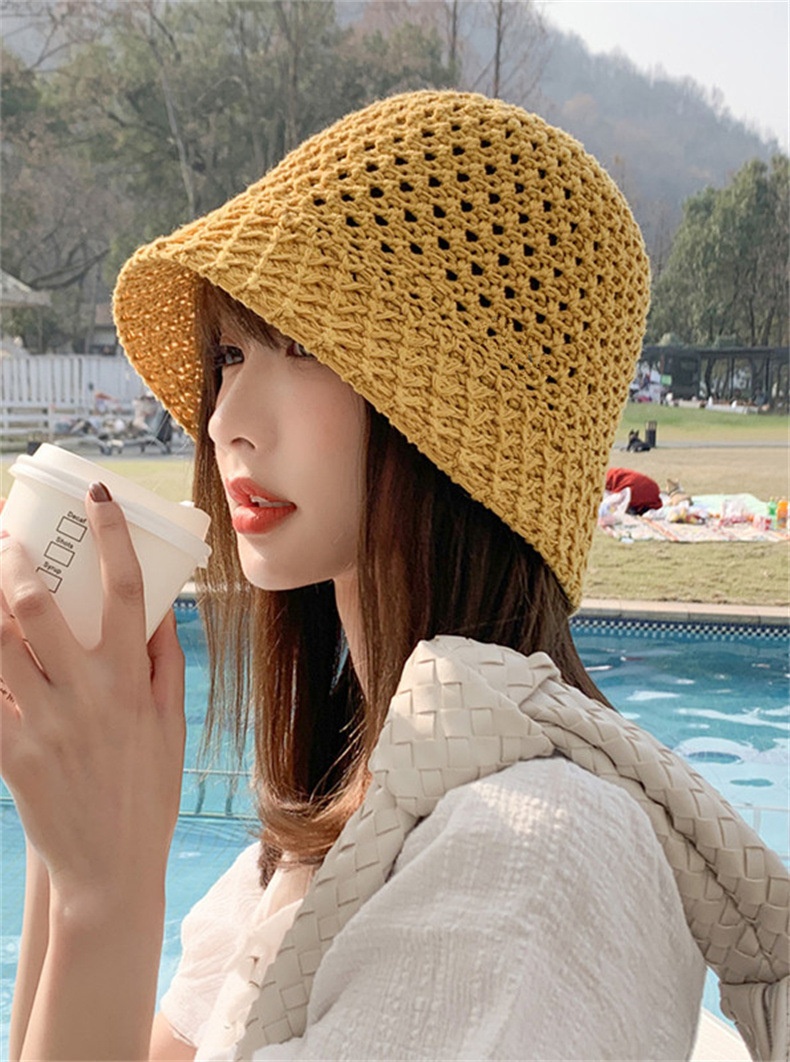 Women's Spring And Summer Hollow Sun Protection Hat 4