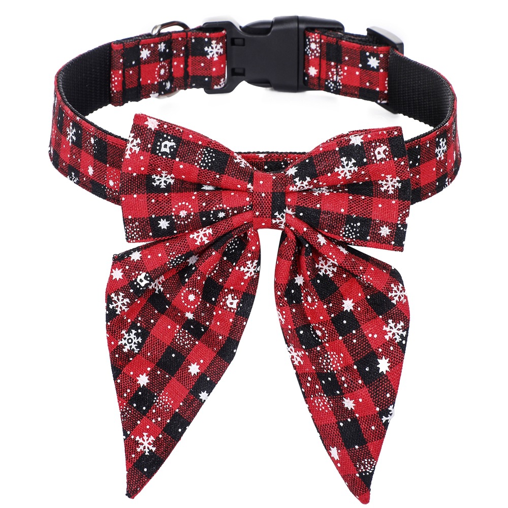 Pet Collar Bow Tie Christmas Dog 5