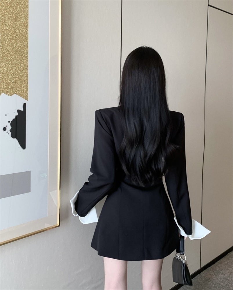 Pink and Black Dress