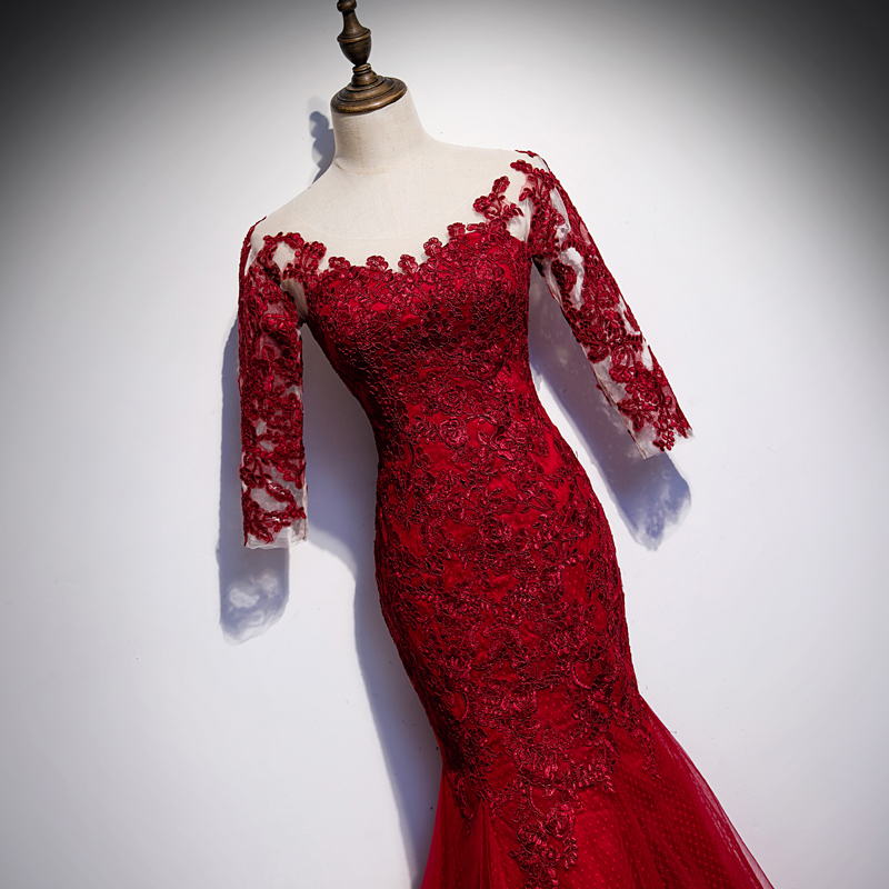 Fishtail Red Dress
