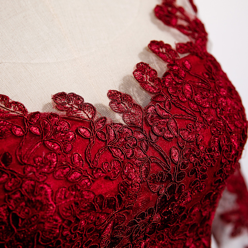 Wine Red Evening Dress