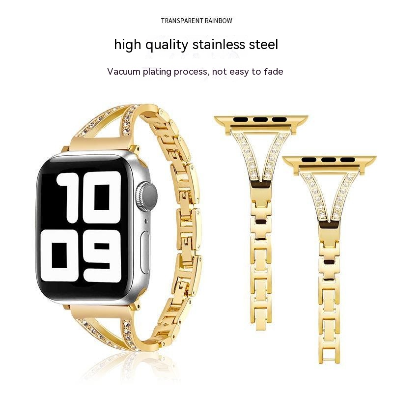 Metal Diamond Stainless Steel Strap Image 2