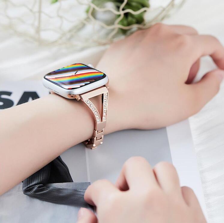 Metal Diamond Stainless Steel Strap Image 4