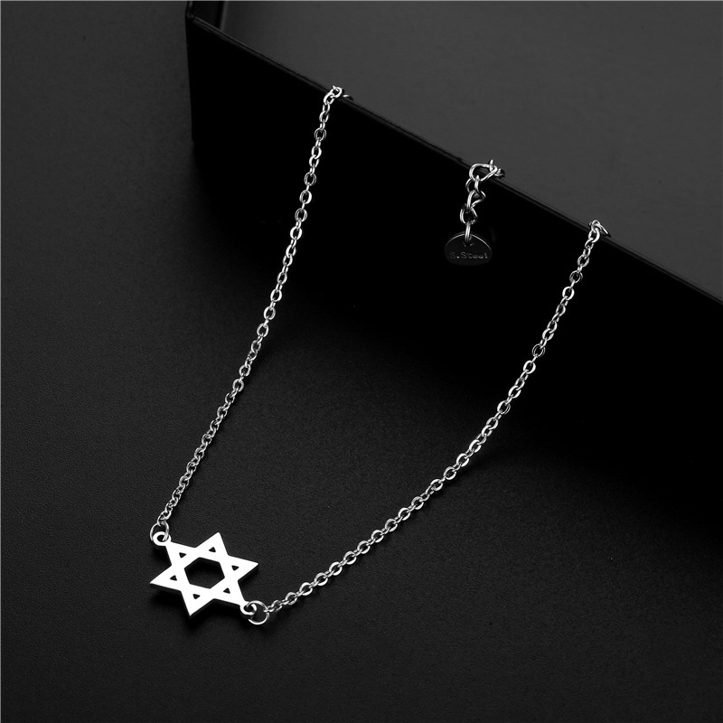 Stainless Steel Six-pointed Star Bracelet - Image 1