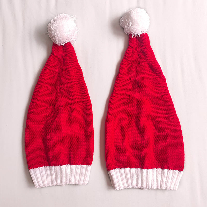 Christmas Warm Fur Ball Knitted Hat 6